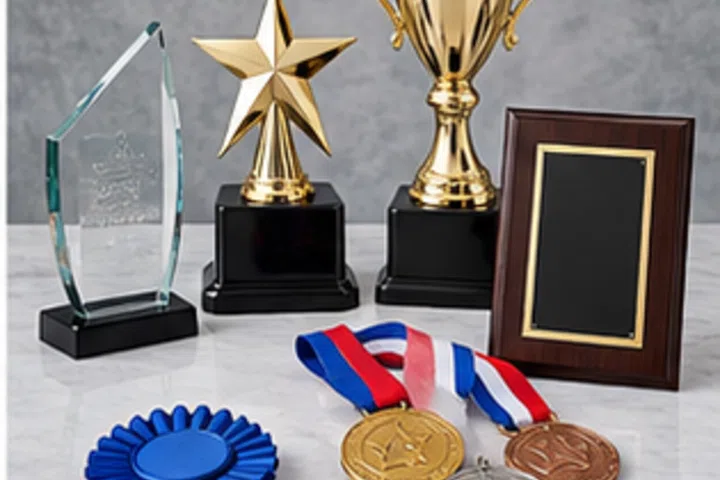 Original representative commercial visual for Engraving Ready Award Sets for Trophy.